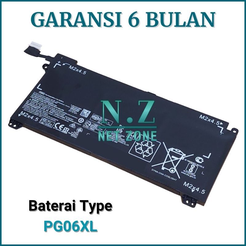 Baterai For HP Omen 15-dh1020TX 15-dh0180TX 15-dh0105TX 15-dh0000NK PG06XL -NZONE