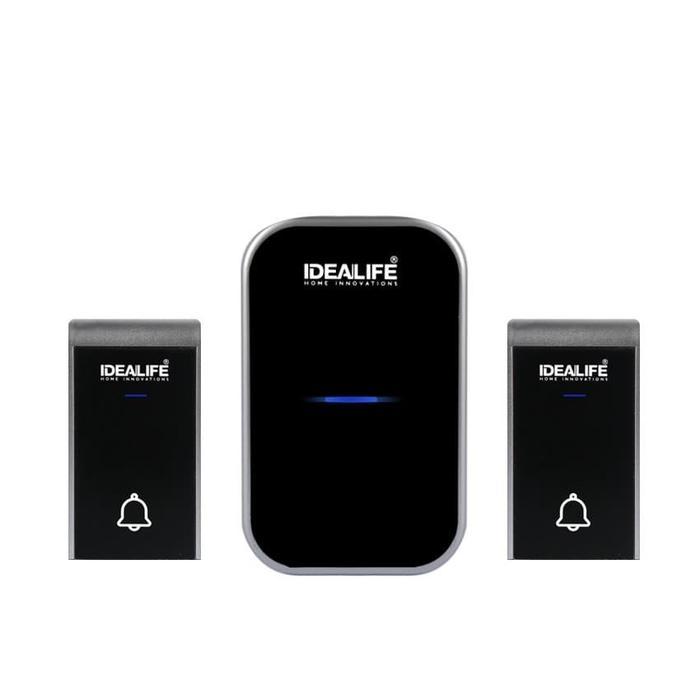 READY Idealife Bel Pintu Bell Rumah Wireless DoorBell 2 Remote IL-292