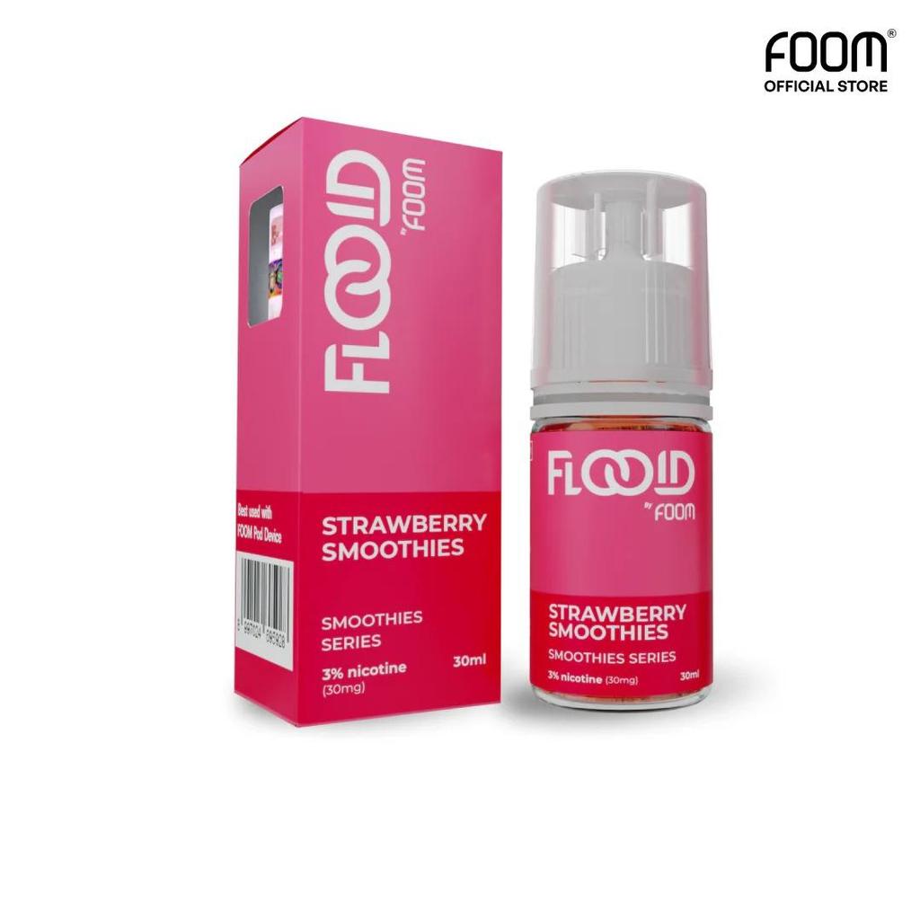 Liquid Vape Foom Flooid Strawberry Smoothies Saltnic 30MG 30ML By Foom Lab