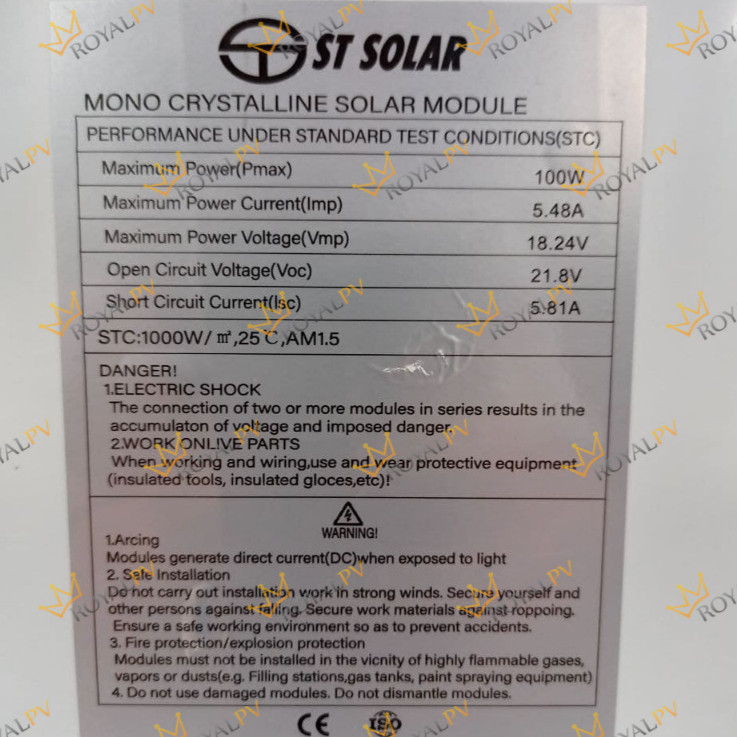 Dc Panel surya 100wp, panel surya mono 100wp, solar cell 100wp, solar cell 100wp mono