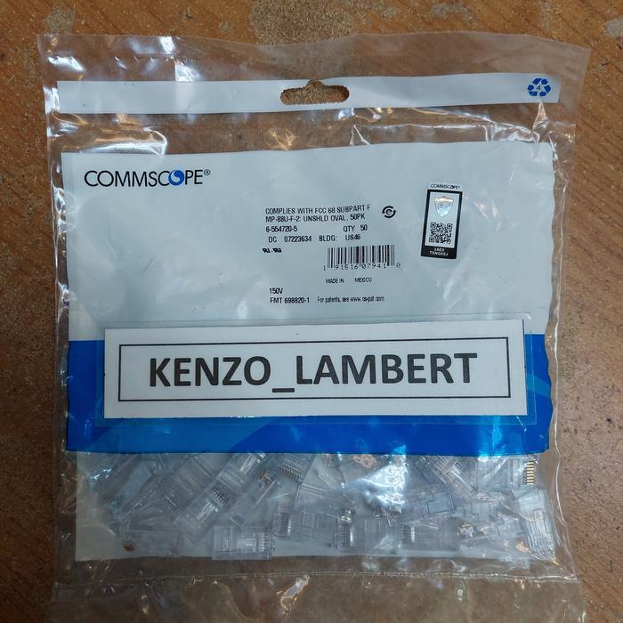 AMP (commscope) konektor rj45 cat 5e ORIGINAL /konektor cat5e/rj 45