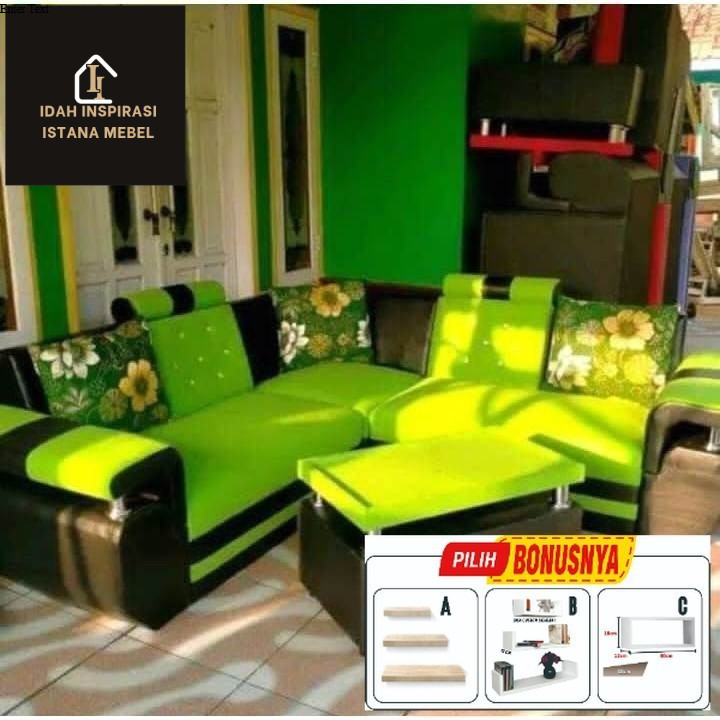 Sofa L angsa kombinasi sofa minimalis harga pabrik