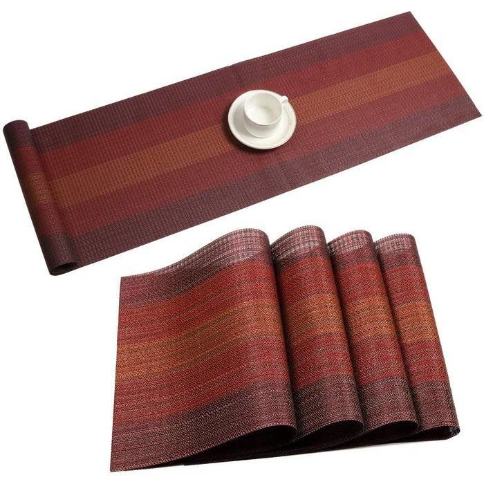 Taplak Meja Makan Panjang PVC / Table Runner - 30x135 cm