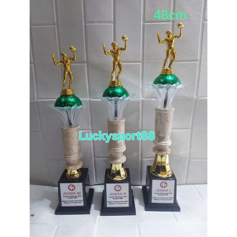 trophy Piala 204b marmer volley voli 1 set