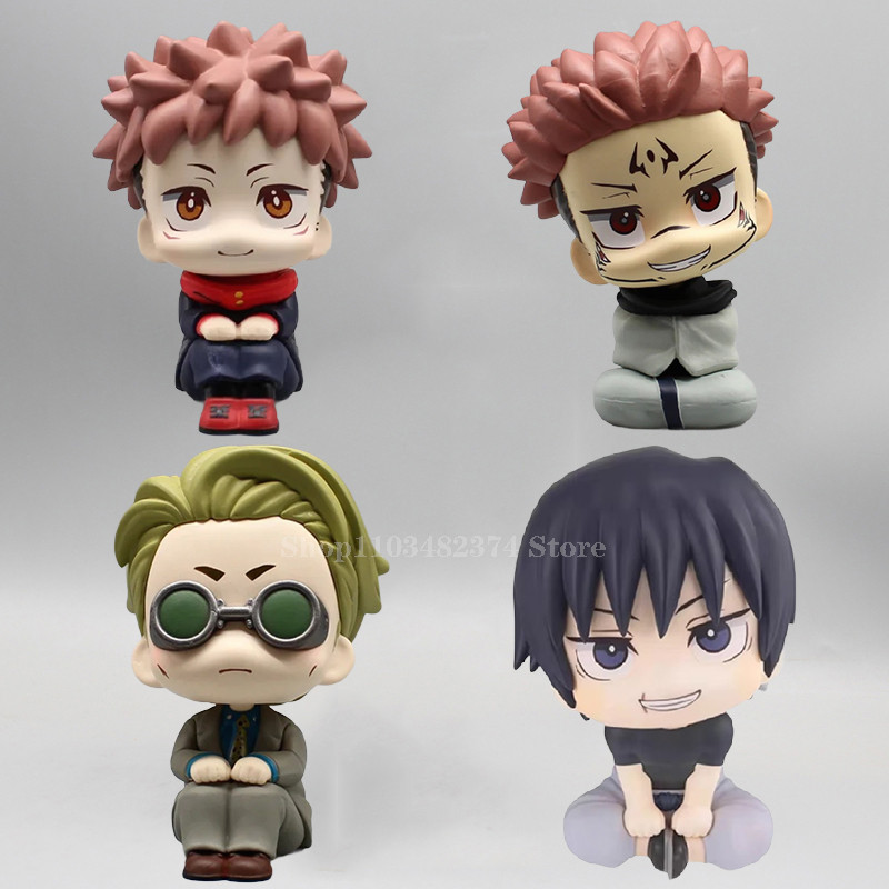 10cm Jujutsu Kaisen Toji Figure Itadori Yuji Lookup Dolls Ryomen Sukuna Figurine Nanami Kento Sittin