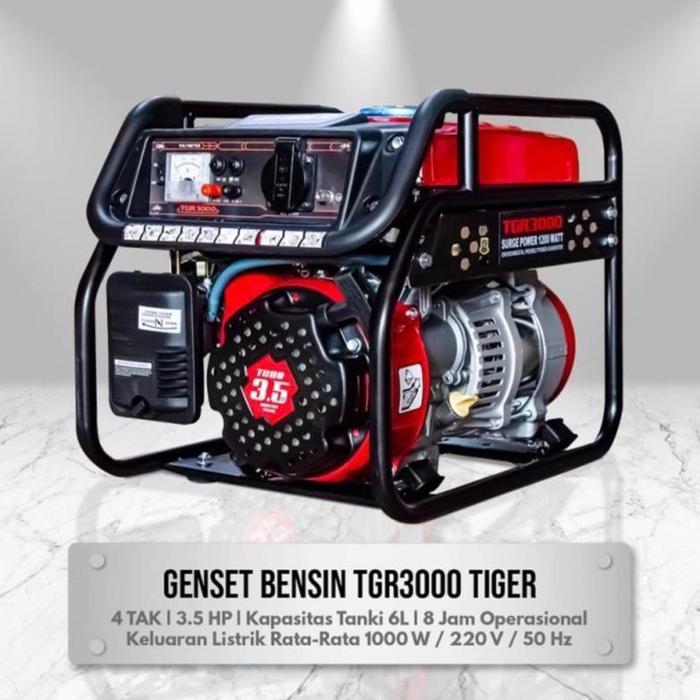 GENSET TIGER 1200 WATT TGR 3000 TGR3000 GENERATOR LISTRIK 4 Tak
