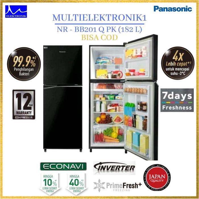 KULKAS PANASONIC 2 PINTU NR-BB201Q-S/PK ECONAVI