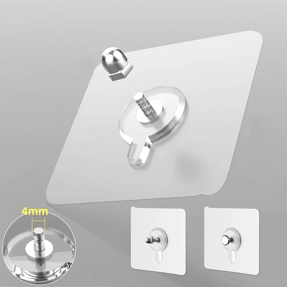 MS 30Pcs Paku Baut Socket Mix Stiker Tanpa Bor Tembok Tempel Dinding Gantung Foto