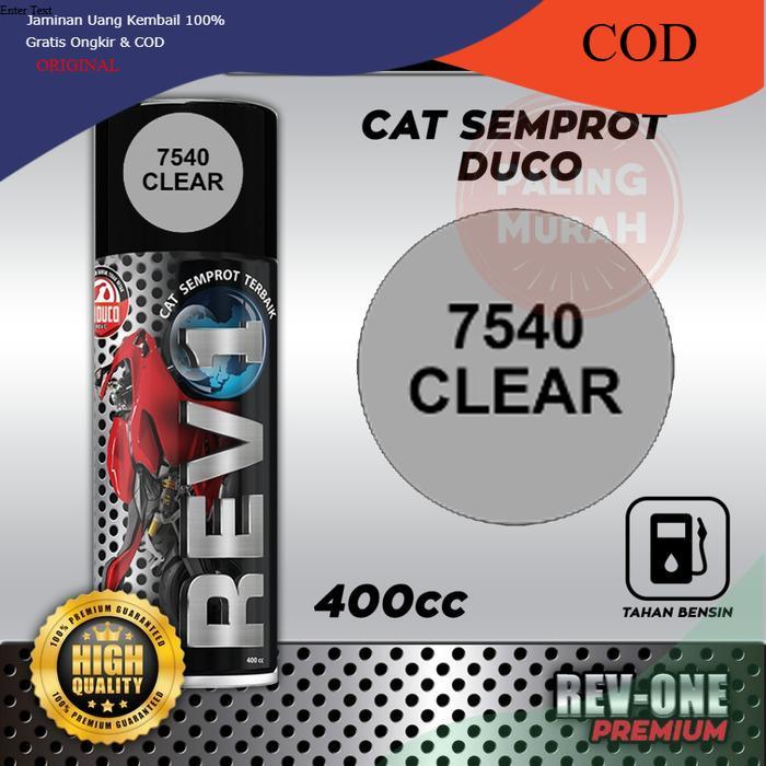 Cat Semprot Jepang REV-ONE Duco - Cat Semprot Bening 400CC / Cat Pelapis 400ml / Cat Semprot Clear G