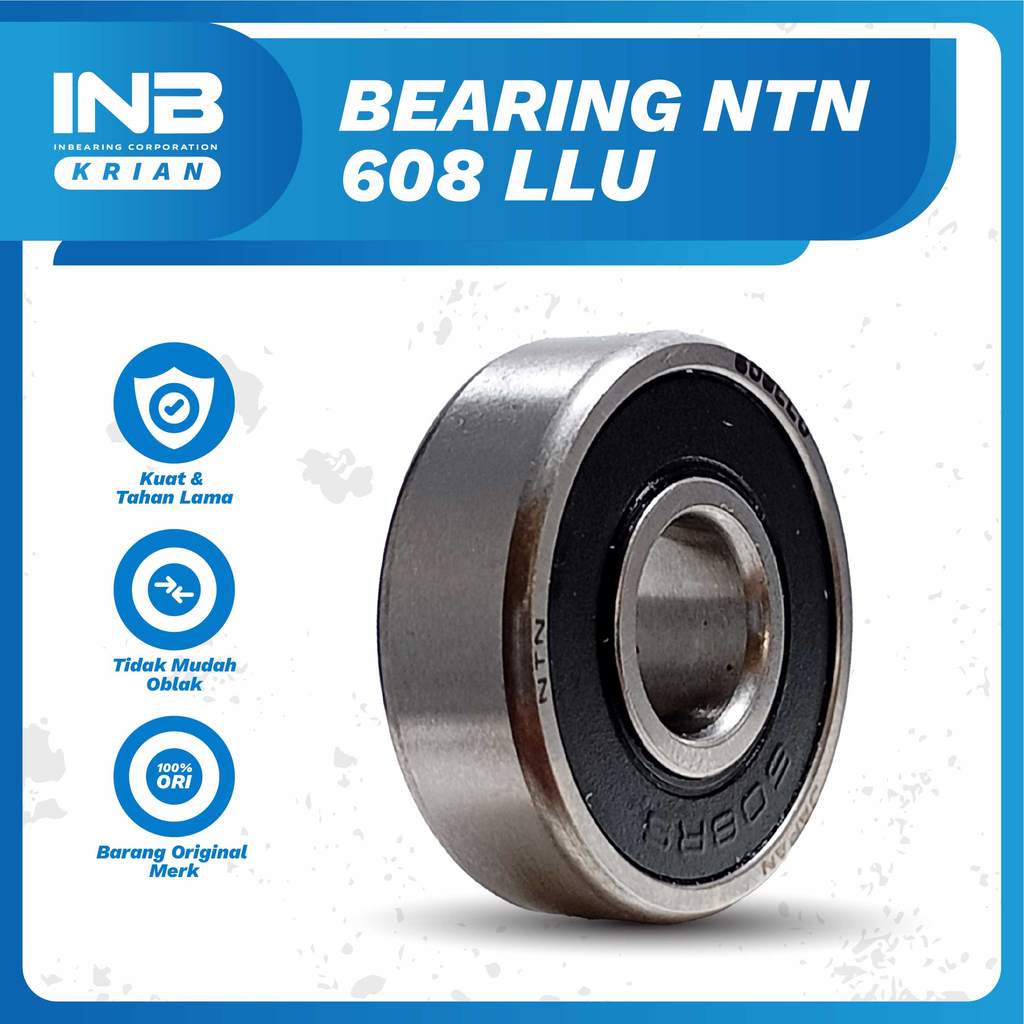 Laker Bearing 608 LLU NTN INB Bearing As Roda Sepeda Roda SkateBoard Original NTN INB KRIAN