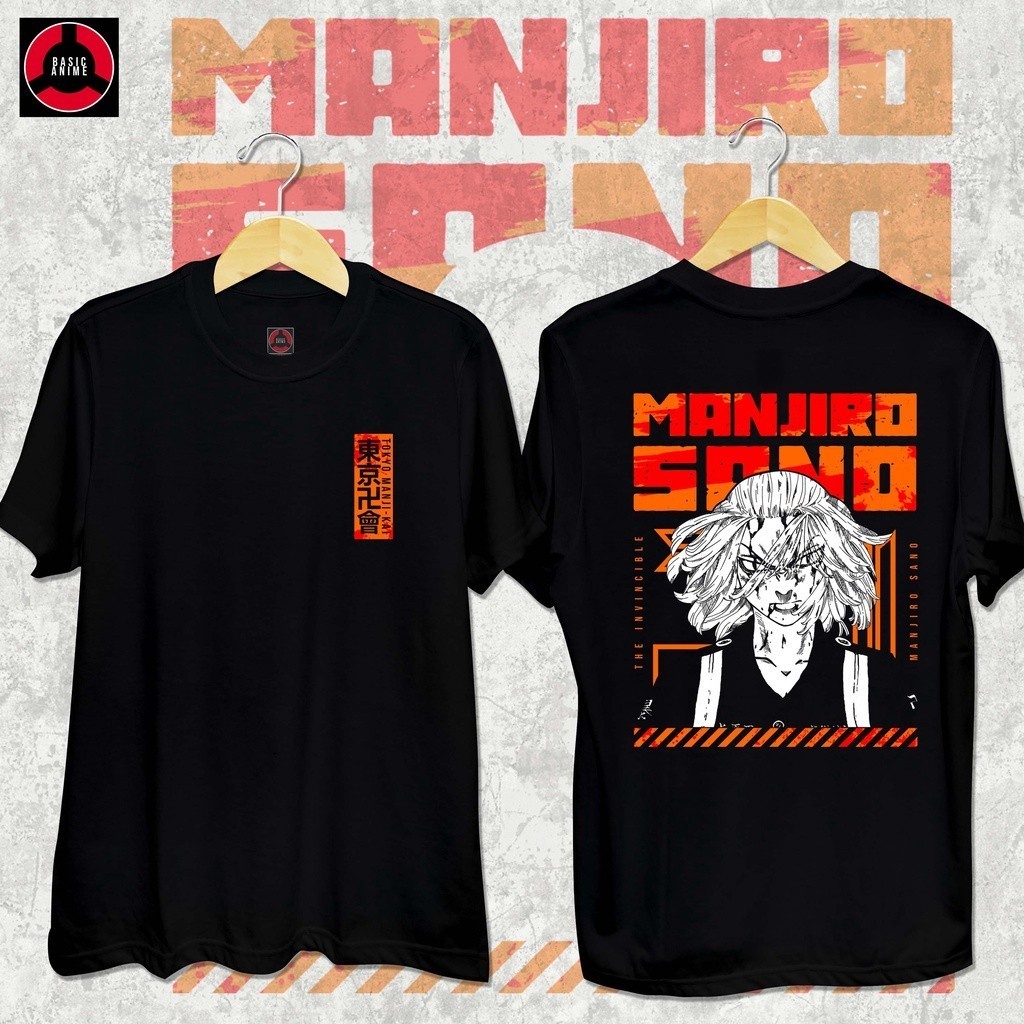Kemeja Tokyo Revengers - Manjiro Sano (Mikey)  Atasan Pria Wanita Kaos S-3XL  Shirt  Atasan Pria Wan