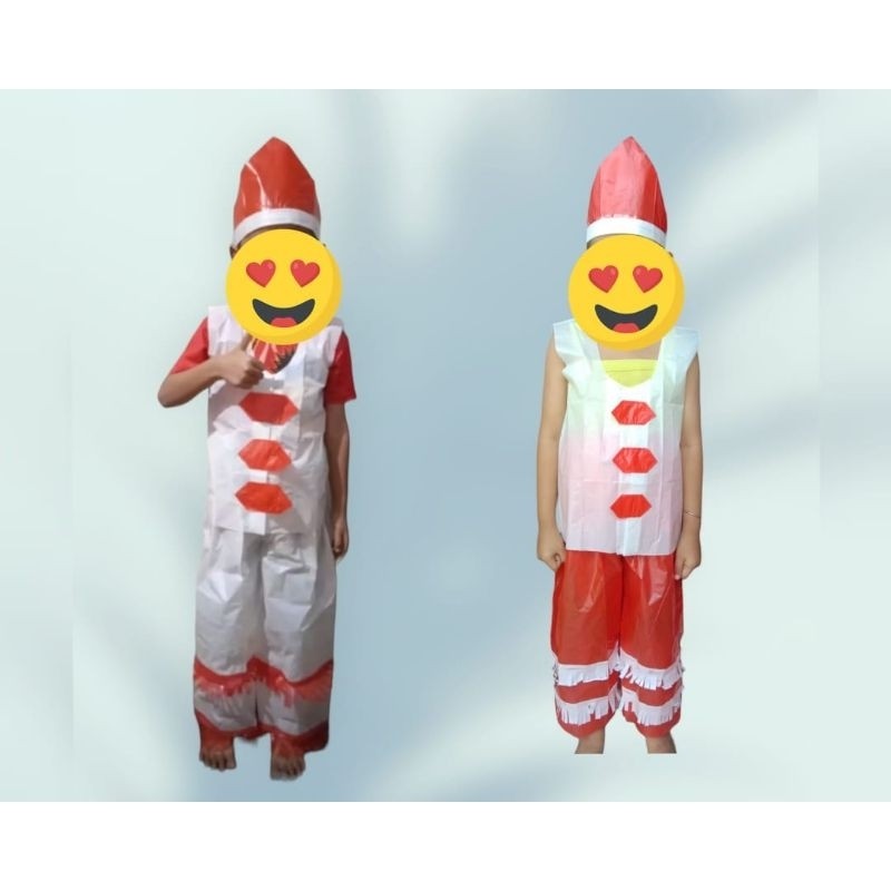 baju daur ulang anak laki laki / kostum karnaval / baju karnaval