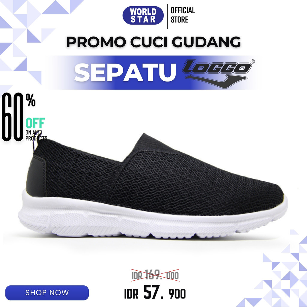 Sepatu Slip On Pria Loggo Phylon SALVADOR 01 - 03 Series 100% ORIGINAL | SLIP ON PRIA 39-43