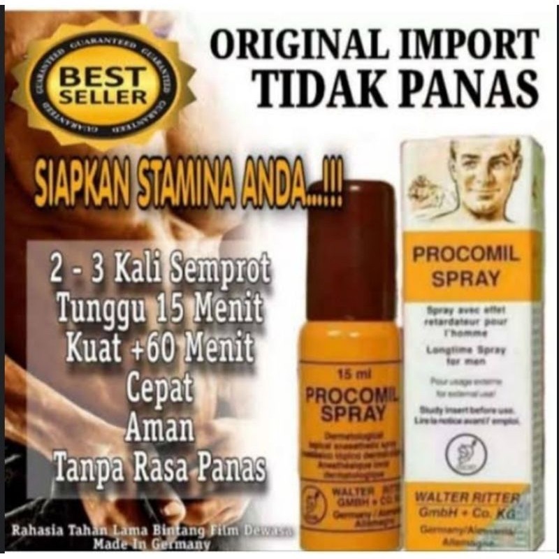 Ready (100% ORIGINAL) OBAT_SEMPROT PRIA / PROCOMIL SPRAY ASLI ISI 15ML