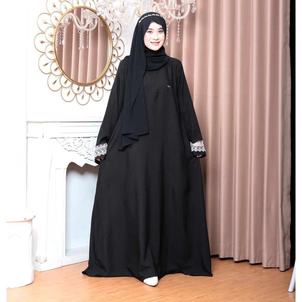 Gamis Abaya Hafsah syari kekinian model simpel dan anggun