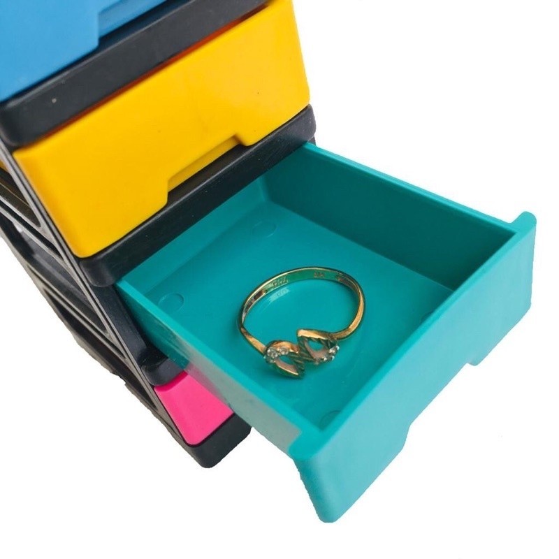 GMJ Mainan almari mini almari 4 slot GMJ