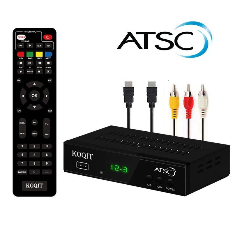 Smart Universal Remote ATSC TV Tuner Analog gital Converter Box USB DVR Recorder For Tv Terrestrial 