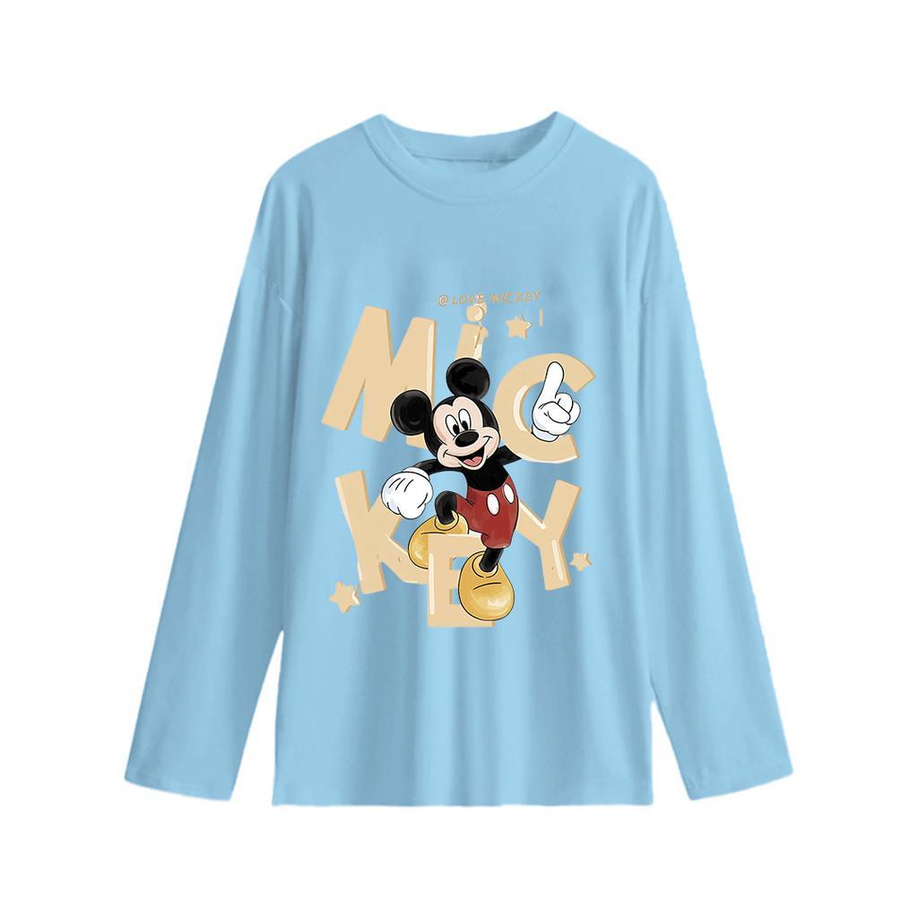 JKT - Kaos Lengan Panjang Oversize Miki Mouse I Cocok Untuk Daily I Bahan Cotton