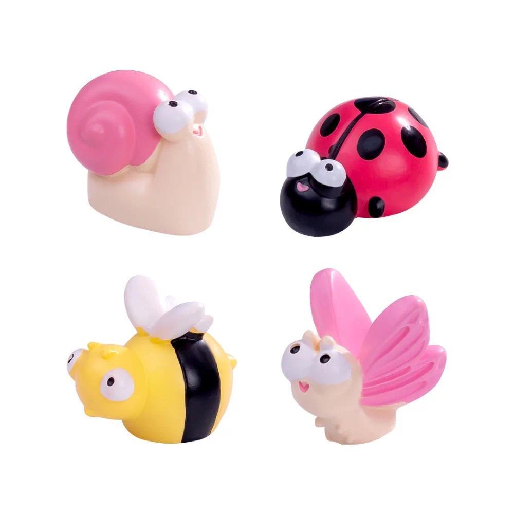 Cute Y House Animals Statue Car Ornament Home Desktop Decoration Miniature Figurines Gift Animals Mo