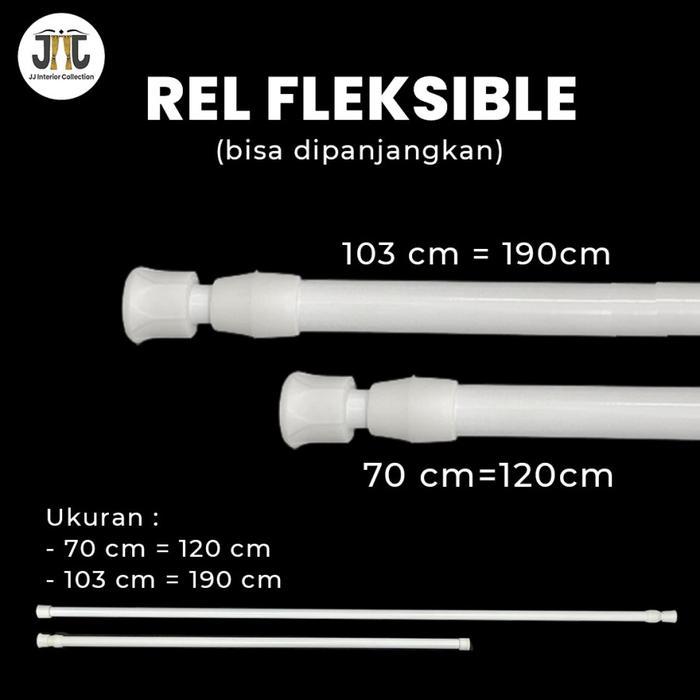 Gorden gordyn tirai kolong dapur penutup kolong dapur - Rel 70cm