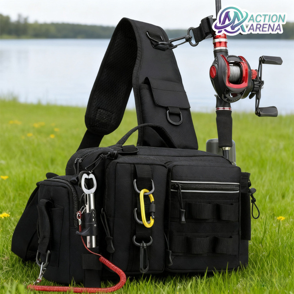 Tas Pancing Pinggang Fishing Waist Lure Bag Oxford Waterproof