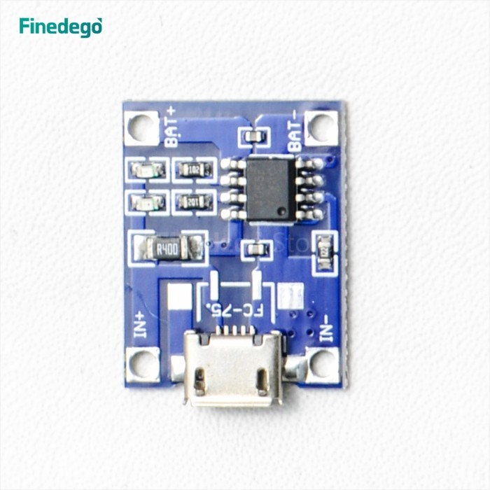 TP4056 Modul Charger Lithium 3.7v 18650 1A 5v Baterai Micro USB
