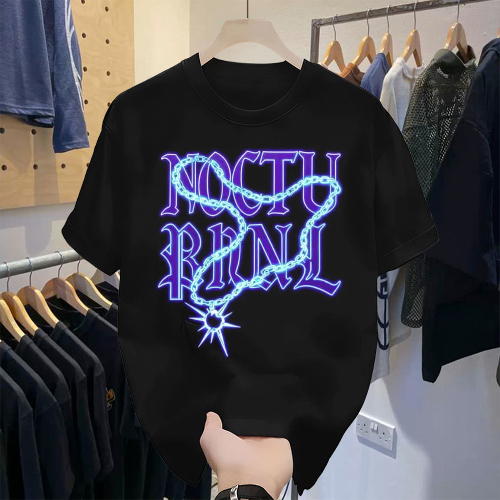 Kaos Pria Nocturnal Cotton Combed 24s Sablon DTF Premium - Baju Kaos Pria Original Atasan Lengan Pen