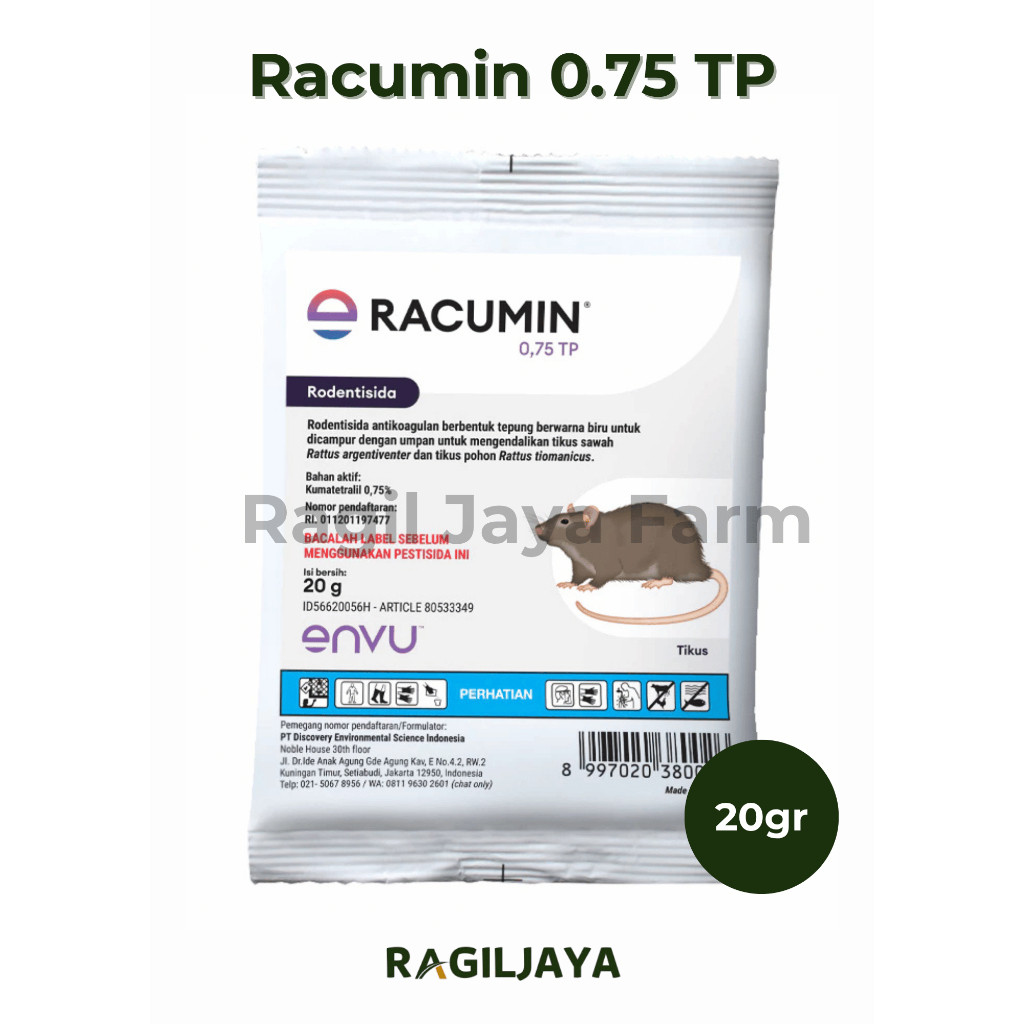 Rodentisida Racumin 0.75 TP 20 gram