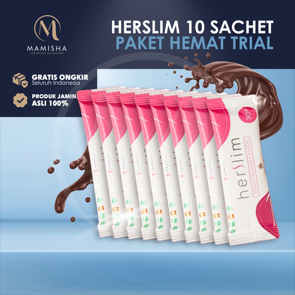 Herwell Herslim Meal Replacement rasa coklat mendukung program diet