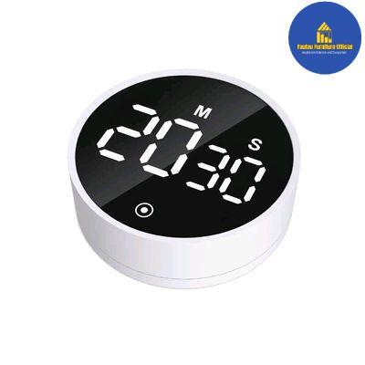 Digital Kitchen Timer Pengatur Waktu Masak Dapur LED Dengan Suction Magnet Kuat _ White
