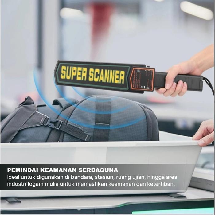 SECURITY METAL DETECTOR ALAT METAL DETEKTOR LOGAM SUPER SCANNER - SECURITY METAL terlaris