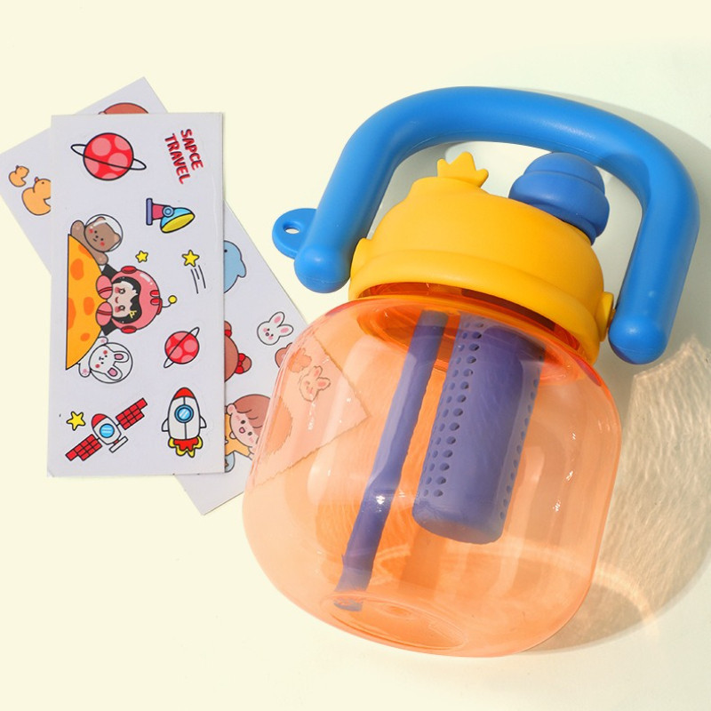 GROWSIR Botol Minum Infuser Buah BPA FREE 850ml Anti Tumpah | Tumbler Lucu Anak Dewasa Sedotan