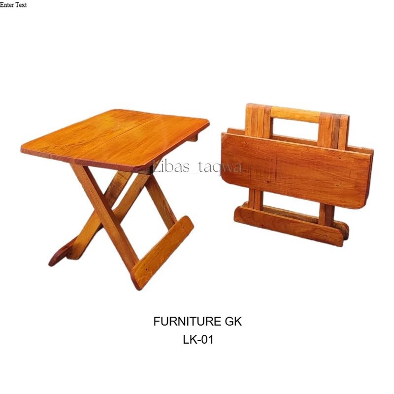 PROMO LJ-01 meja lipat al qur'an meja belajar rekal kayu meja laptop rehal al qur'an meja ngaji anak