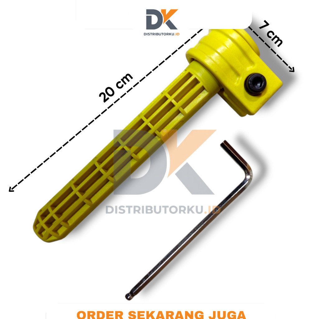 HOLDER KLEM FIBER EGREK SAWIT KUNING + KUNCI L (DISTRIBUTORKU.ID)