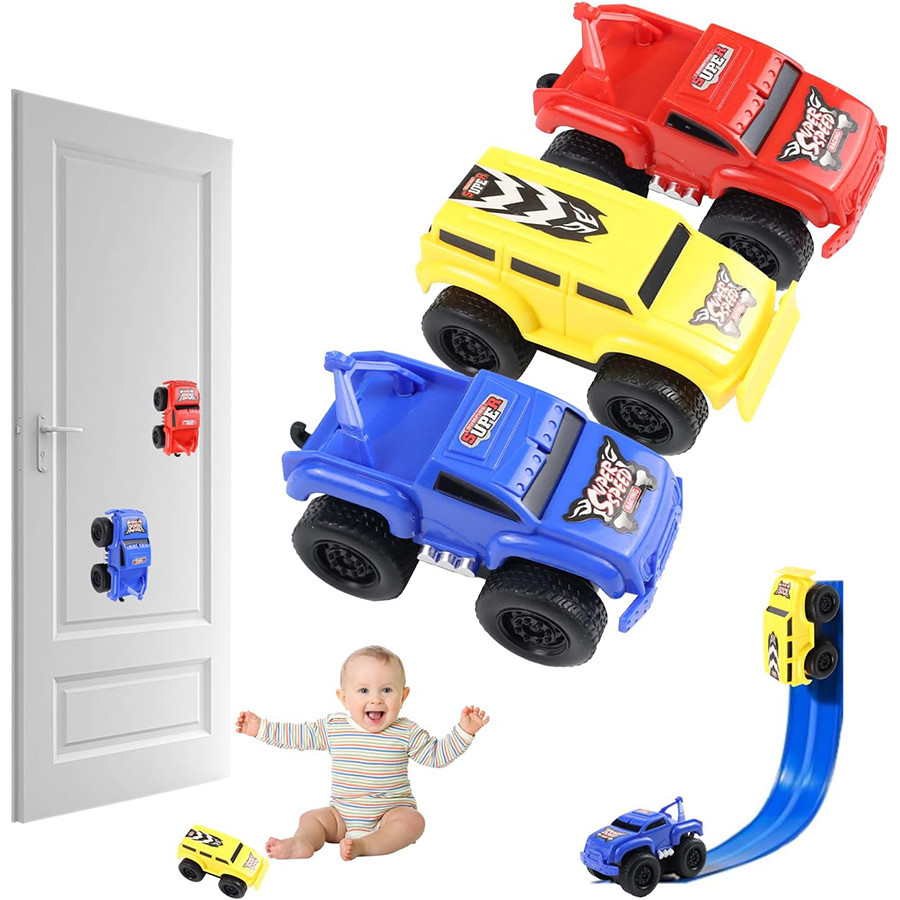 Magnetic Wall Climbing Toy Car, Emboadlie Magnetic Anti Gravity Wall Climbing Car Zero Gravity Car T
