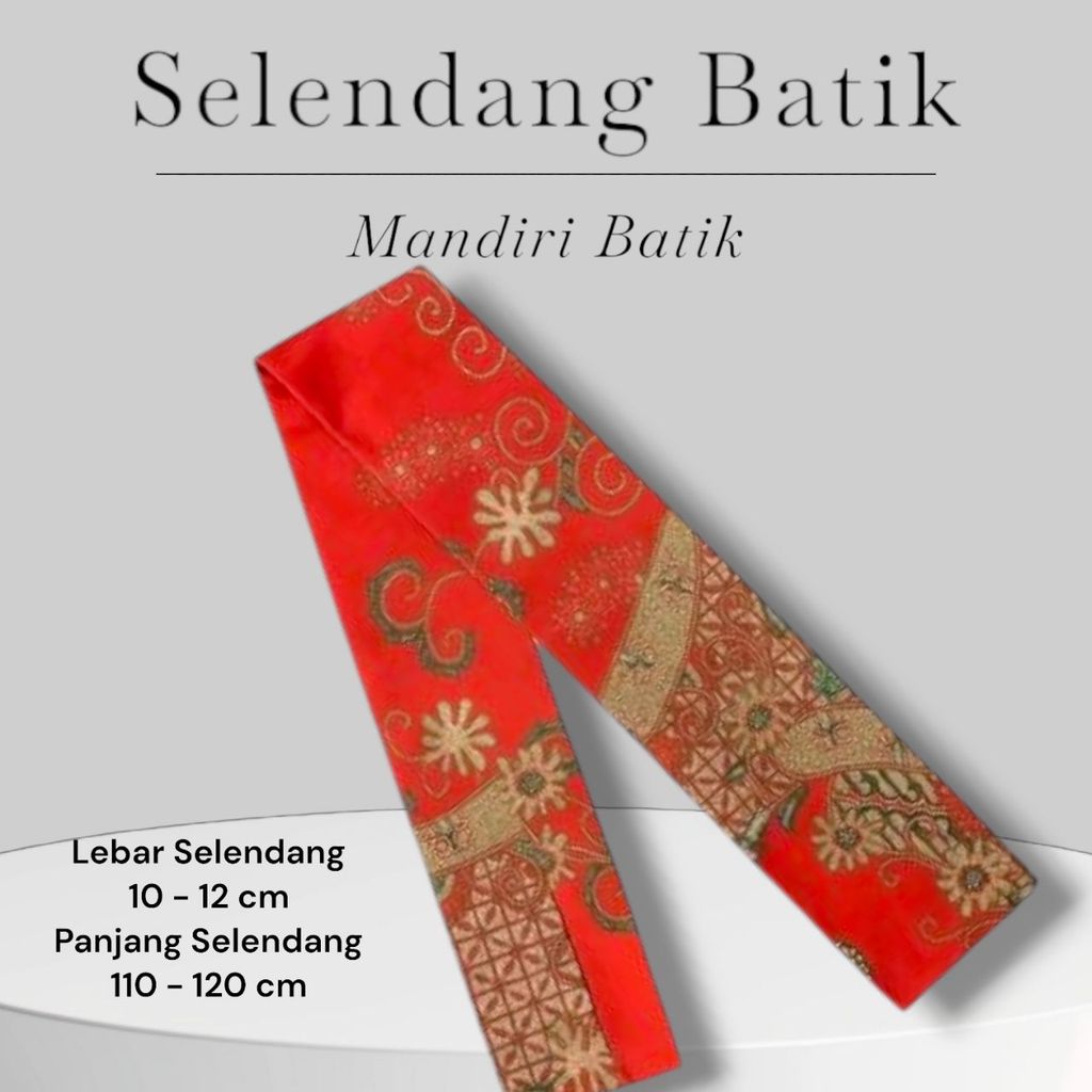 Selendang Batik Atau Syal Batik Unisex Pria Atau Wanita