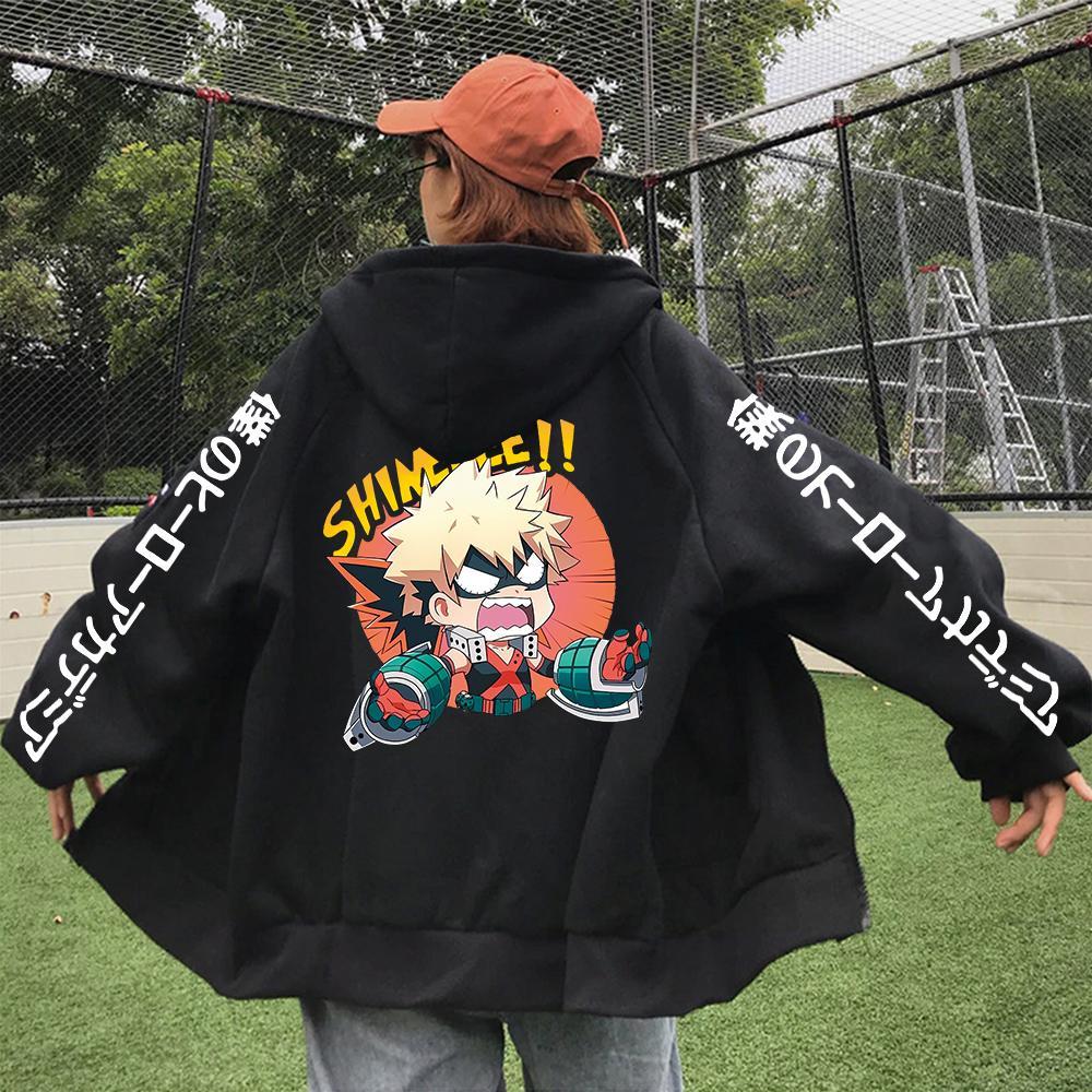 Jaket zipper My Hero Academia Katsuki Bakugou