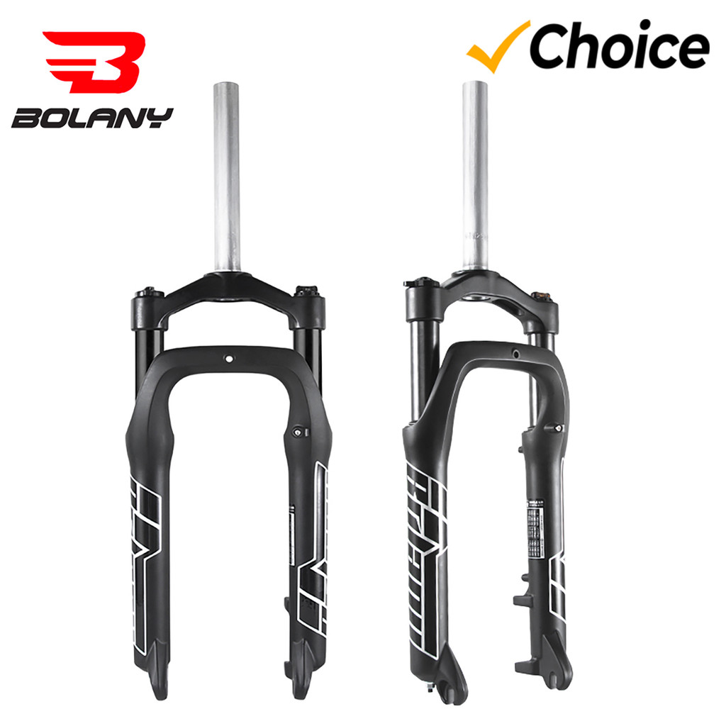 BOLANY Snow Bike Fork 9x135mm 20/26in 4.0 Fat Tire MTB Meanical E-bike Fork 100mm Travel Supension F