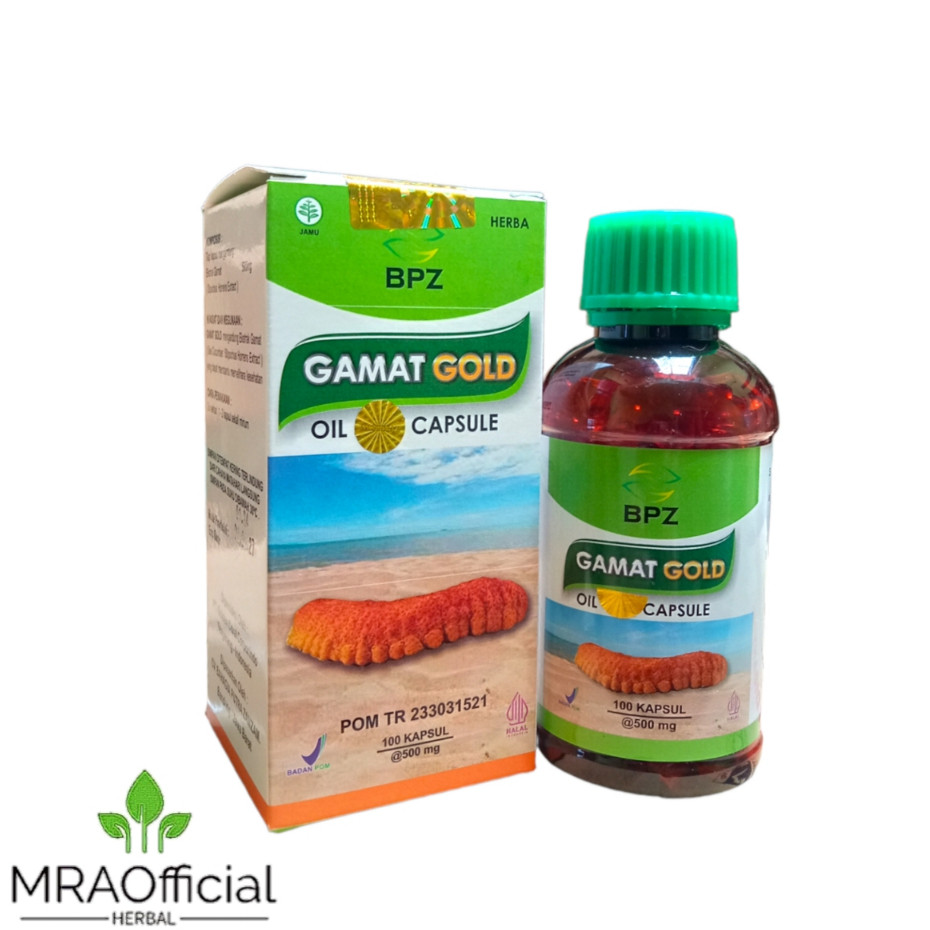 Kapsul Gamat Gold Oil BPZ 100 Kapsul | Gamat Oil Mengandung Ekstrak Teripang | Gamat Oil BPZ
