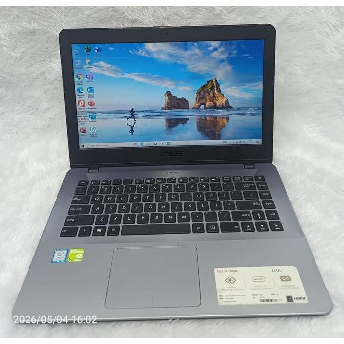 LAPTOP ASUS A442U CORE I5 GEN 8 RAM 4 GB SSD 128 GB MULUS SIAP PAKAI