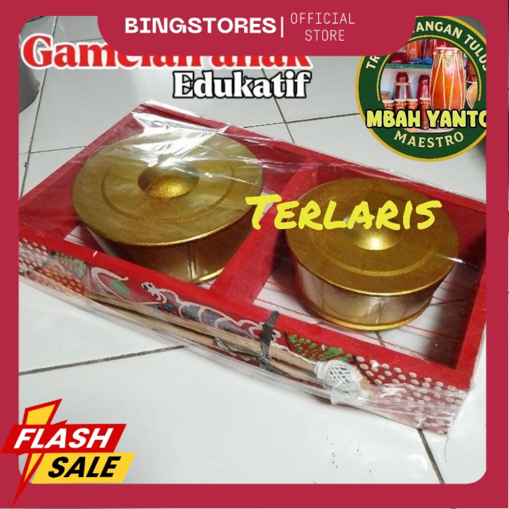 Gamelan anak Kenong Gamelan Mainan Edukasi Anak Alat Musik Tradisional Isi 2 Mbahyanto_maestro KN