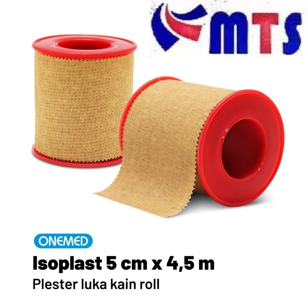 ONEMED Plester Kain Medis 5 cm x 4.5 m ISOPLAST Per Roll 5cm x 4.5m Mirip Hansaplast Leukoplast