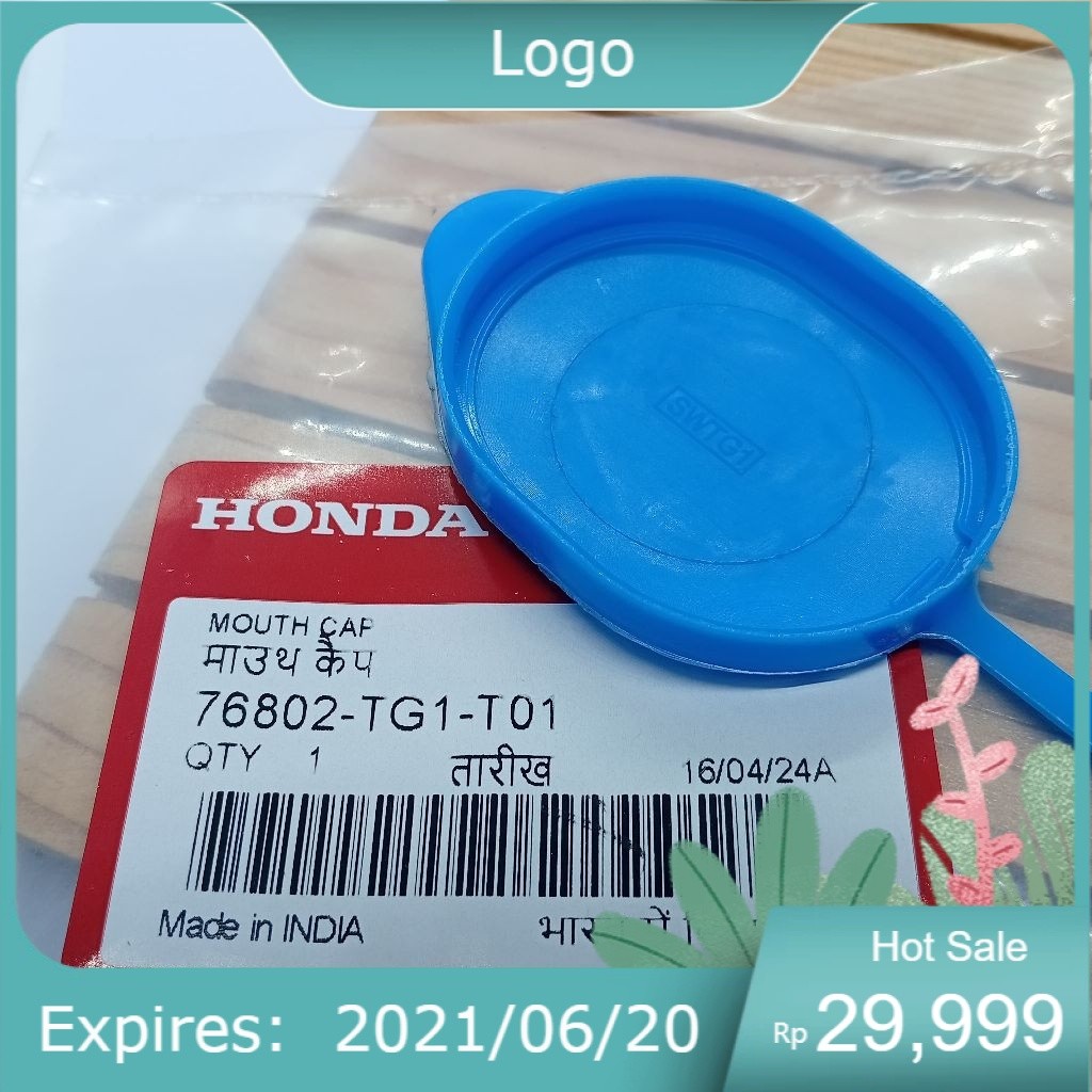 76802-TG1-T01 Tutup Tabung Wiper Honda Brio Mobilio Brv Civic Warna Biru Tua