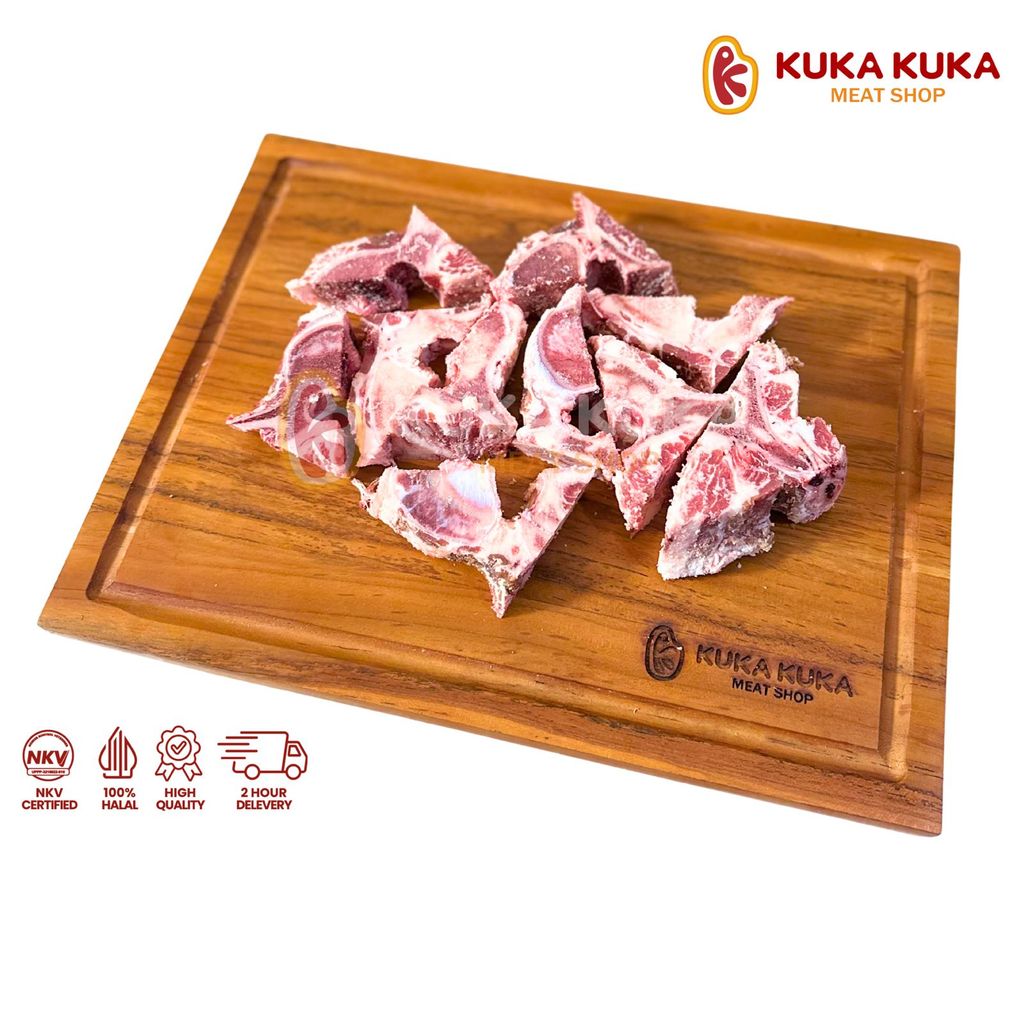 Brisket Bone Aus / Tulang Iga Sapi Import /  Backbone / Tulang Sapi Muda 1kg / 500gr