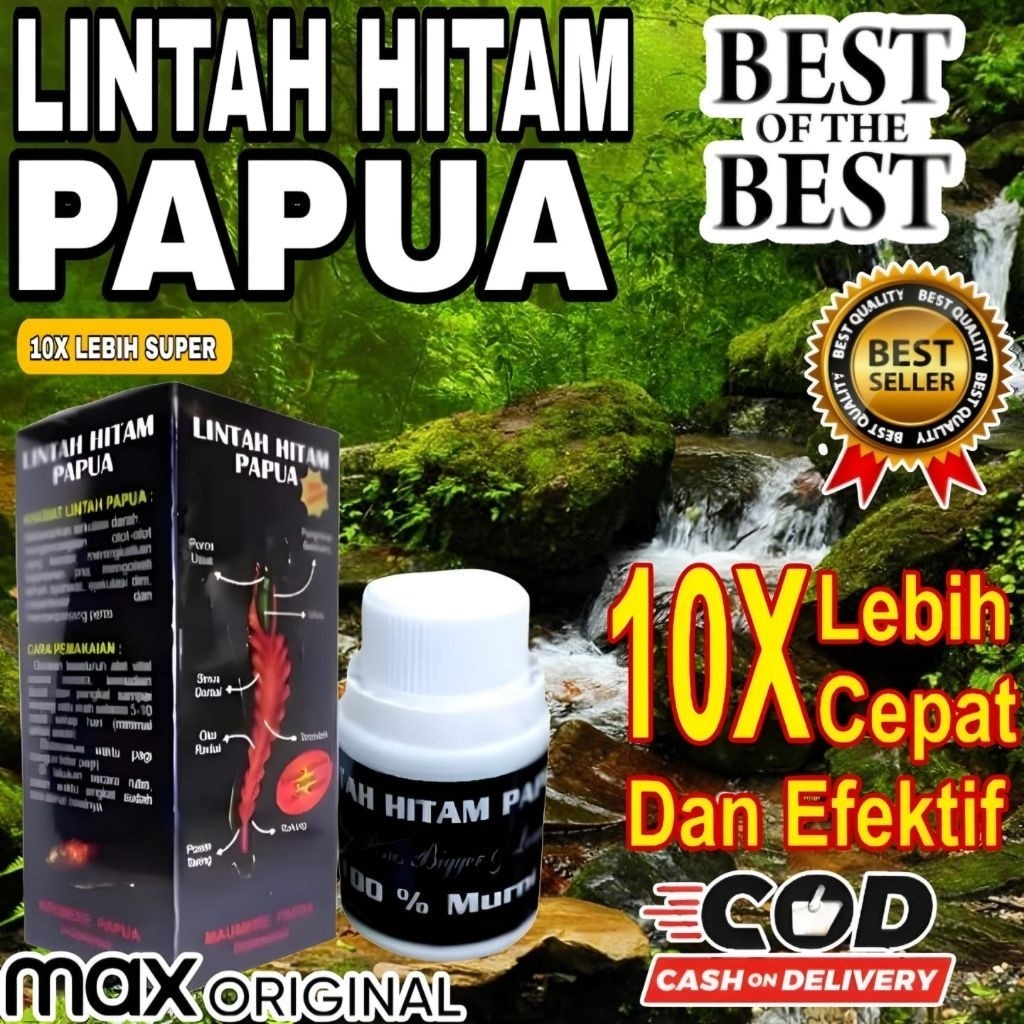 (wn) LINTAH HITAM PAPUA 100% ORIGINAL LINTAH OIL BPOM MINYAK URUT PIJIT PERAWATAN KHUSUS PRIA 100% O