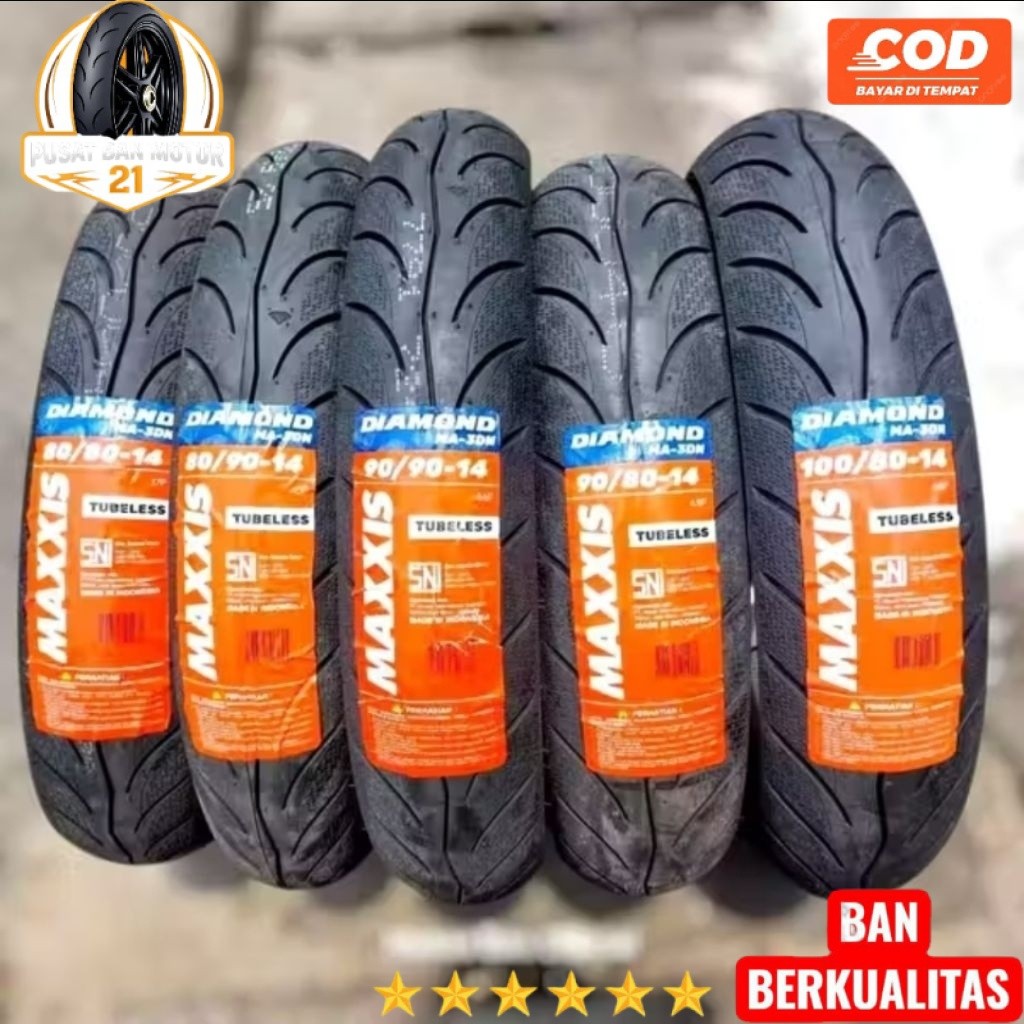 BAN MAXXIS DIAMOND 80/90 90/90 RING 14 TUBLES BEAT VARIO MIO