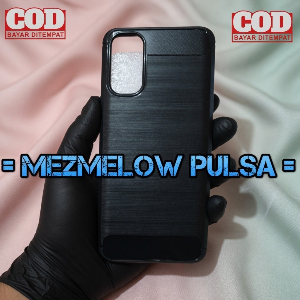Casing Caseng Softcase Soft Case Fiber Carbon Case OPPO RENO 4 4G