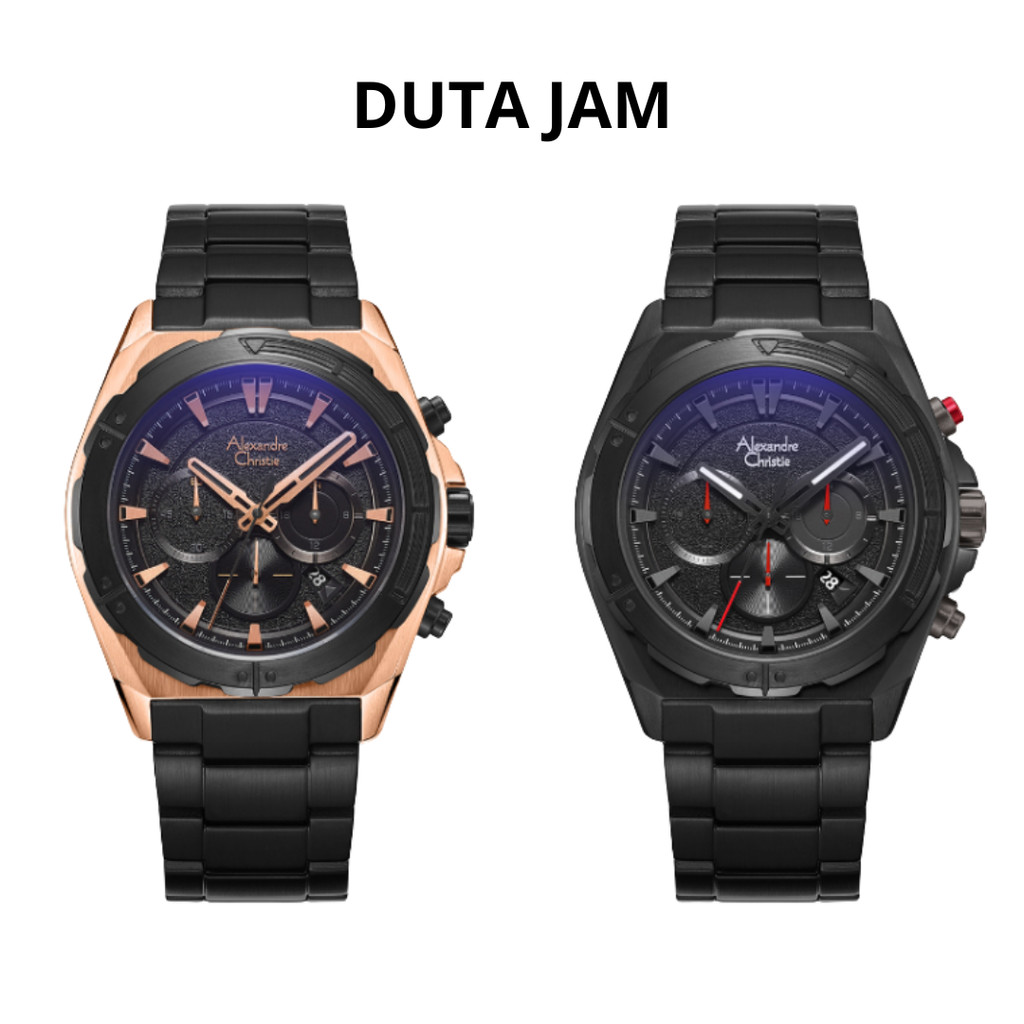 JAM TANGAN PRIA ALEXANDRE CHRISTIE AC6664 AC 6664 MCB ANALOG CHRONOGRAPH STAINLESS STRAP
