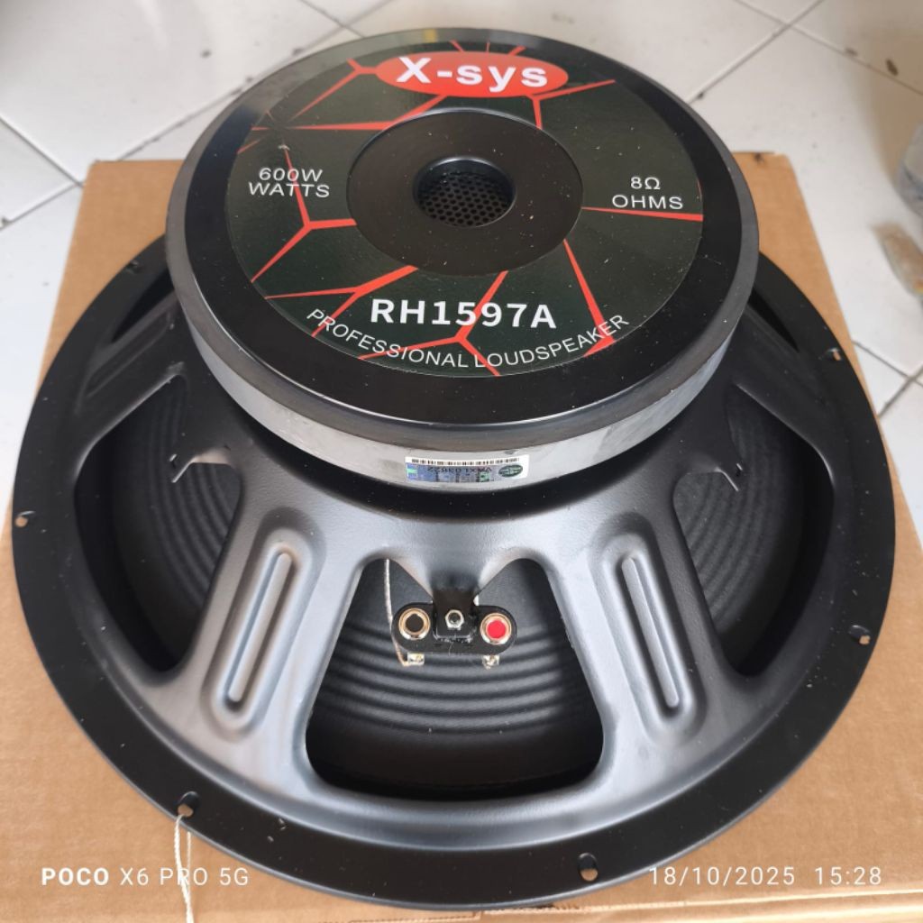 X-SYS RH 1597A Speaker Komponen 15 Inch 600W