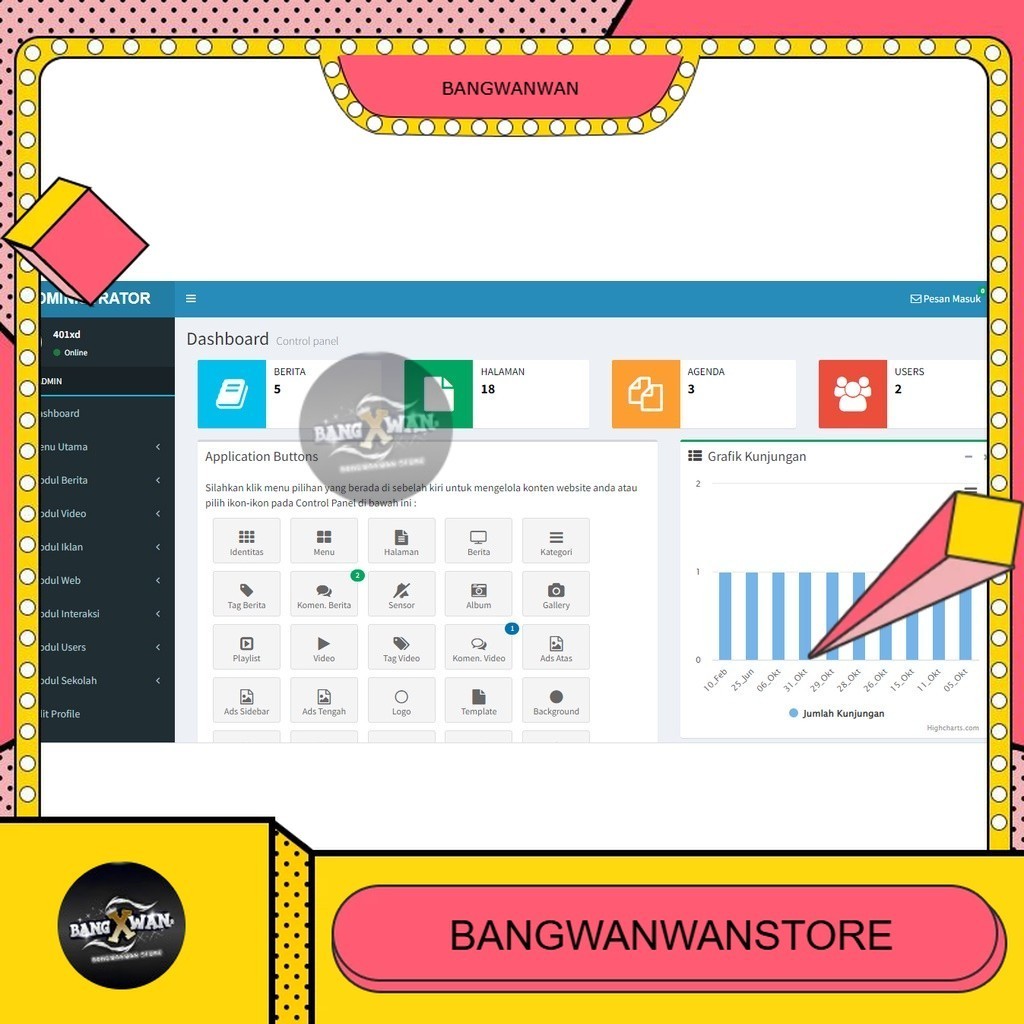Aplikasi Website Sekolah Responsive Berbasis Website